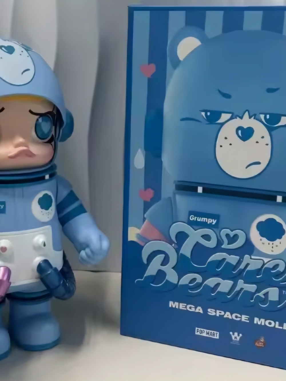 Grumpy Care Bears Mega Space Molly Collectible Figure - Blue
